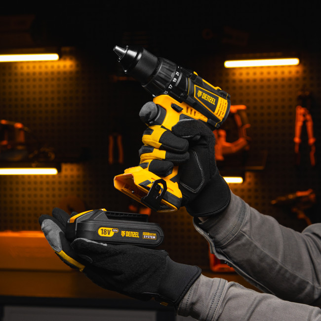 Дрель-шуруповерт аккумуляторная, бесщет. BLDL-IB-18-0, Li-Ion, 18 В Denzel в Ижевске