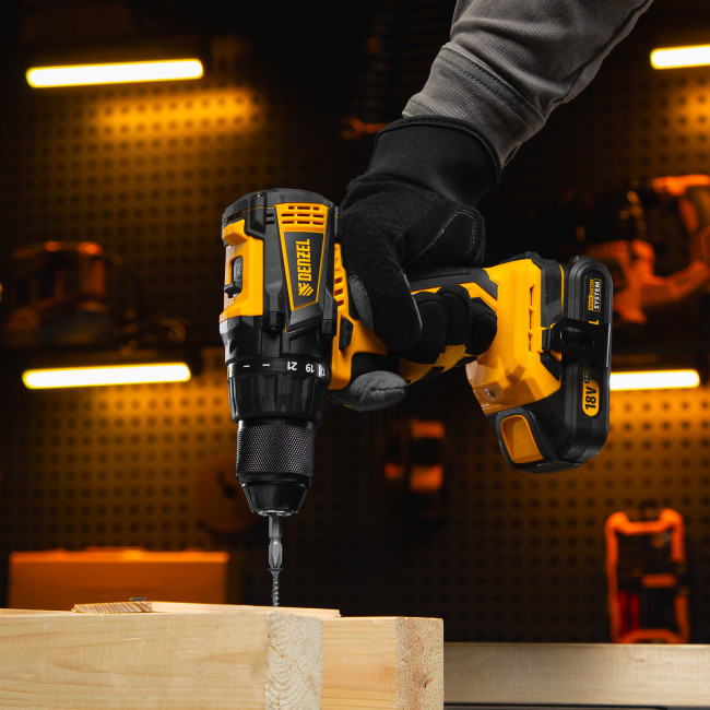 Дрель-шуруповерт аккумуляторная, бесщет. BLDL-IB-18-0, Li-Ion, 18 В Denzel в Ижевске