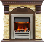 Каминокомплект Dublin - Темный дуб / Сланец с очагом Chesford Каминокомплект Dublin - Темный дуб / Сланец с очагом Chesford