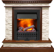 Каминокомплект Calgary - Дуб / Сланец беженый с очагом Danville Black FB2