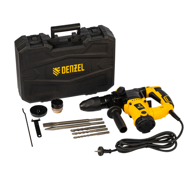 Перфоратор электрический RHV-1100-26, SDS-plus, 1100 Вт, 4 Дж, 3 режима Denzel в Ижевске Перфоратор электрический RHV-1100-26, SDS-plus, 1100 Вт, 4 Дж, 3 режима Denzel в Ижевске