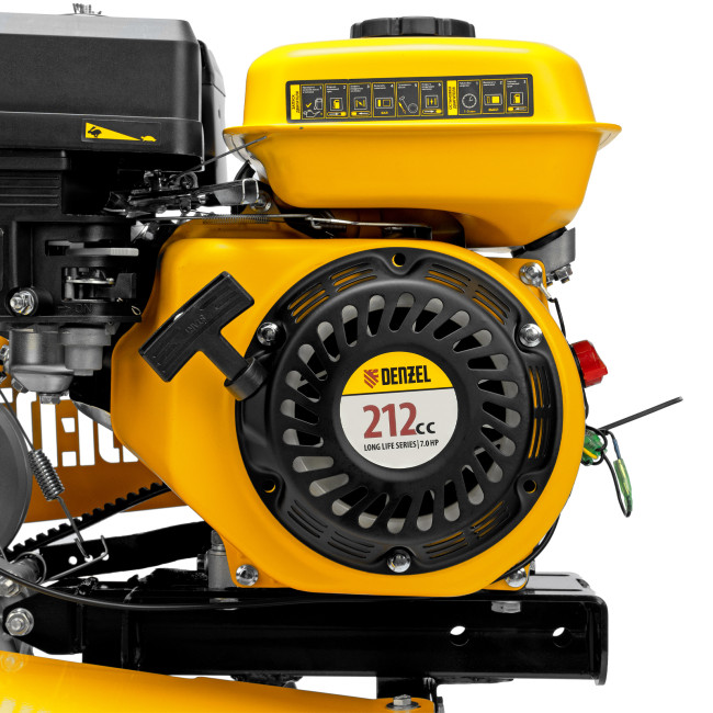 Мотоблок DPT-170SB, 7 л.с., ремен.сцеп, фрез 3х4, ШОМ, без колес, передачи 2В/1Н Denzel в Ижевске