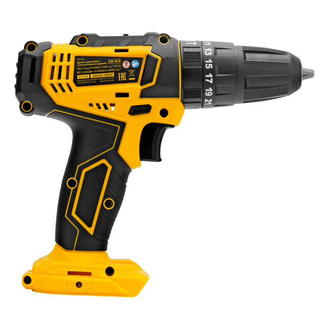 Дрель-шуруповерт аккумуляторная ударная CID-18-0, Li-Ion, 18 В Denzel в Ижевске