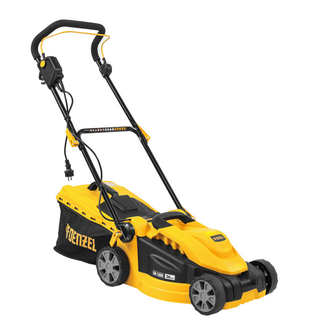 Газонокосилка электрическая GM-1600, 1600 Вт, ширина 36 см, 3 уровя, травосборник 35 л. Denzel в Ижевске Газонокосилка электрическая GM-1600, 1600 Вт, ширина 36 см, 3 уровя, травосборник 35 л. Denzel в Ижевске