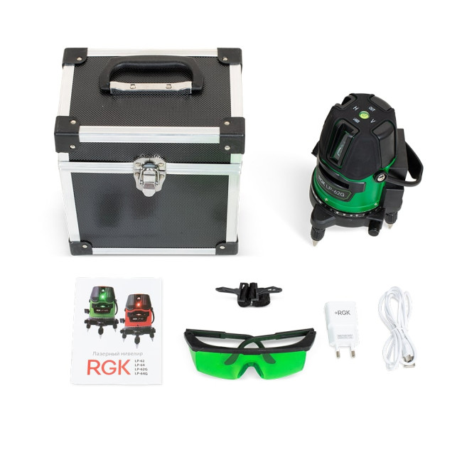 Лазерный уровень RGK LP-62G + штатив RGK LET-170 в Ижевске