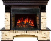Каминокомплект Pierre Luxe угловой - Сланец / Темный дуб с очагом Dioramic 25 LED FX Каминокомплект Pierre Luxe угловой - Сланец / Темный дуб с очагом Dioramic 25 LED FX