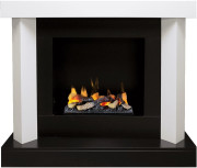 Каминокомплект Vancouver - Черный лак с очагом Cassette 400 LNH-INT (с дровами)