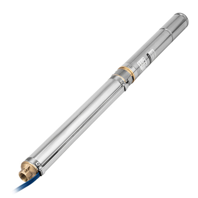 Скважинный насос DWC-3-60, центробежный, диаметр 3", 800 Вт, 3300 л/ч, напор 60 м Denzel в Ижевске
