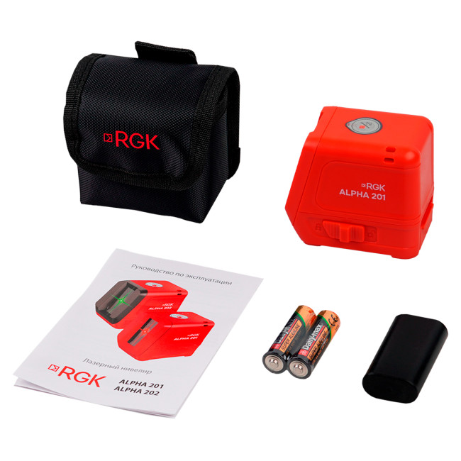 Лазерный уровень RGK ALPHA 201 с красным лучом в Ижевске