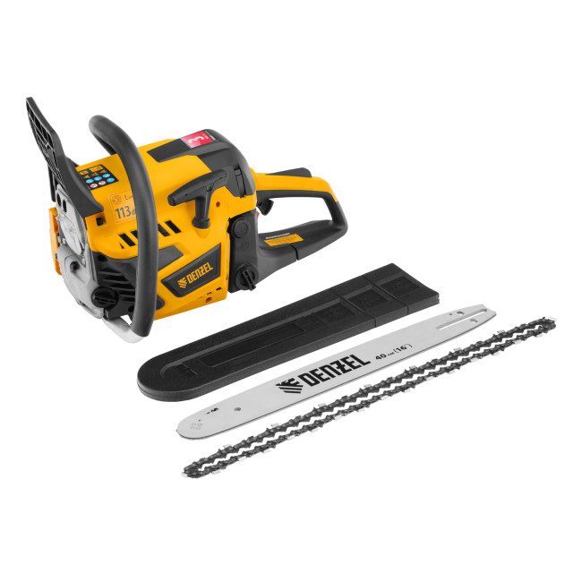 Пила цепная бензиновая DS-4516, шина 40 см, 45 см3, 2,5 л.с, шаг 0,325, паз 1,5 мм, 64 звена Denzel в Ижевске