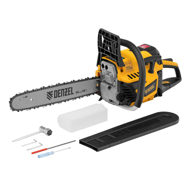 Пила цепная бензиновая DS-4516, шина 40 см, 45 см3, 2,5 л.с, шаг 0,325, паз 1,5 мм, 64 звена Denzel в Ижевске