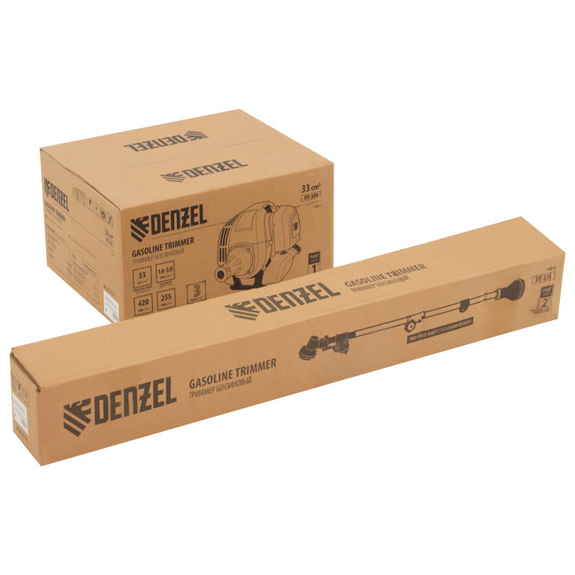 Триммер бензиновый DT 33S, 33 см3, 1.8 л. с, разъемная штанга, состоит из 2 частей Denzel в Ижевске