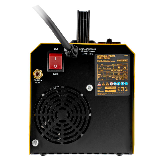 Аппарат инвертор. полуавтомат. сварки Mini MIG-140LFG, 140 А, ПВ 60%// Denzel в Ижевске Аппарат инвертор. полуавтомат. сварки Mini MIG-140LFG, 140 А, ПВ 60%// Denzel в Ижевске