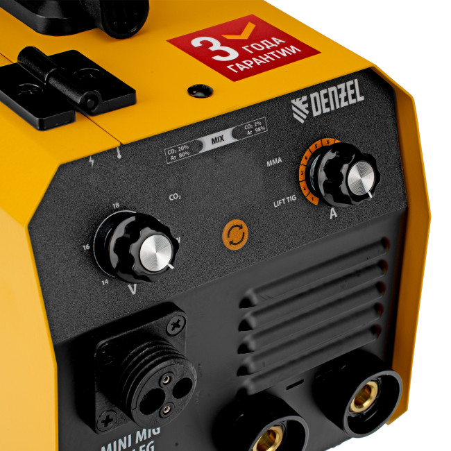 Аппарат инвертор. полуавтомат. сварки Mini MIG-140LFG, 140 А, ПВ 60%// Denzel в Ижевске Аппарат инвертор. полуавтомат. сварки Mini MIG-140LFG, 140 А, ПВ 60%// Denzel в Ижевске