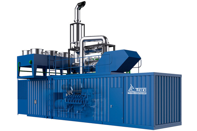 Газопоршневая электростанция TSS GE-1000 контейнерного исполнения в Ижевске