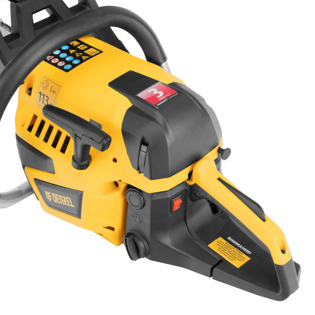 Пила цепная бензиновая DS-5218, шина 45 см, 52 см3, 3 л.с, шаг 0,325, паз 1,5 мм, 72 звена Denzel в Ижевске