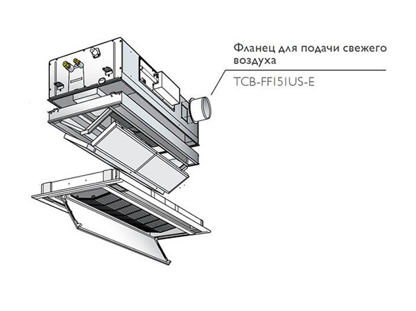 Toshiba Фланец для подачи свежего воздуха (TCB-FF151US-E) в Ижевске