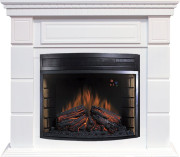 Каминокомплект Portland - Белый с очагом Dioramic 28 LED FX