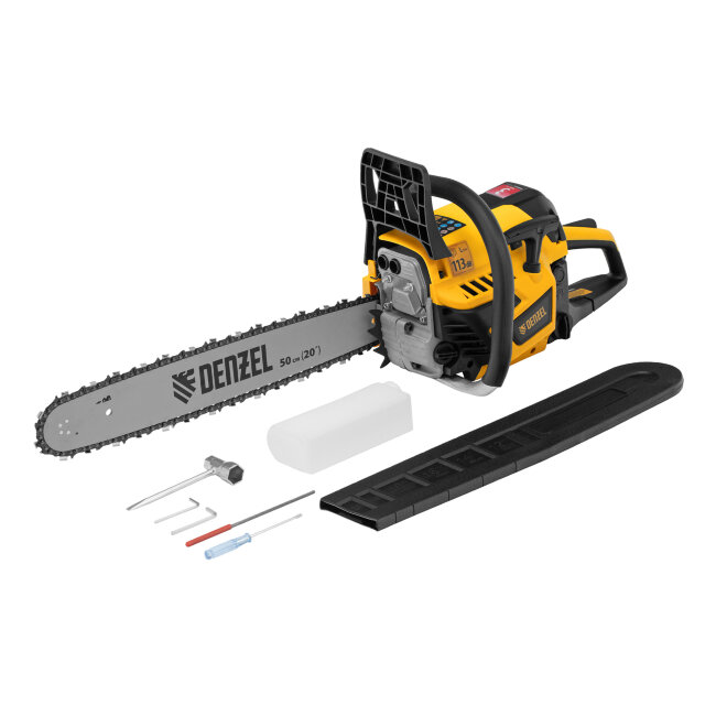 Пила цепная бензиновая DS-5820, шина 50 см, 58 см3, 3.6 л.с, шаг 0,325, паз 1,5 мм, 76 звеньев Denzel в Ижевске