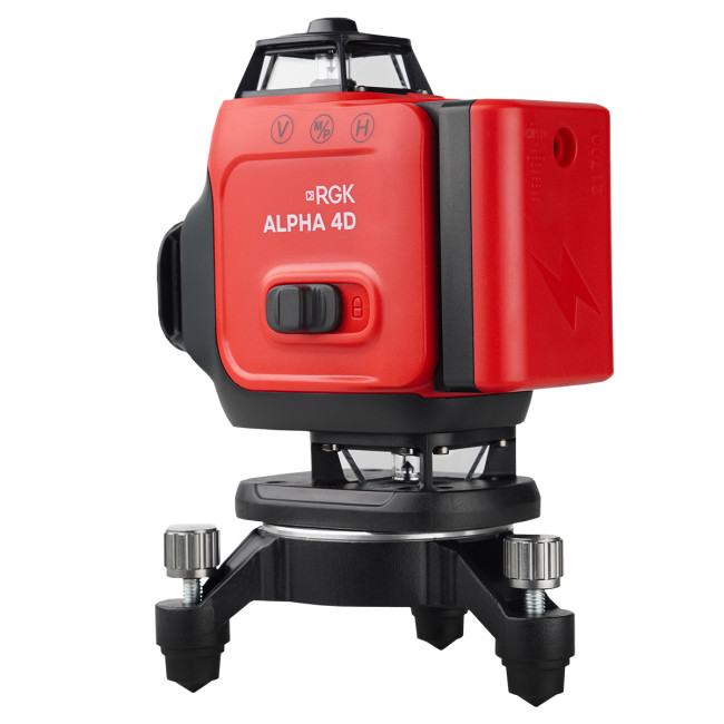 Лазерный уровень RGK ALPHA 4D с зелёным лучом в Ижевске