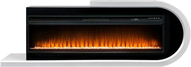 Каминокомплект Basel 60 R - Белый с черным с очагом Vision 60 LED в Ижевске