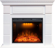 Каминокомплект Portland - Белый с очагом Emerald 28