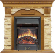 Каминокомплект Dublin - Дуб / Сланец с очагом Majestic FX Black Каминокомплект Dublin - Дуб / Сланец с очагом Majestic FX Black
