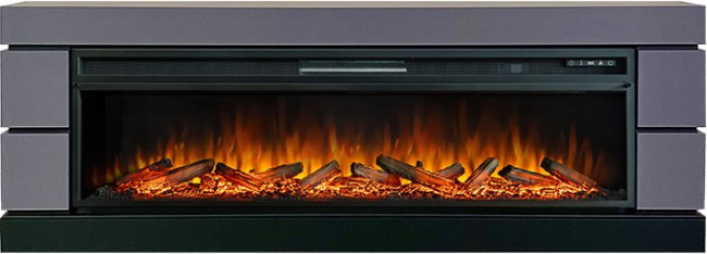 Каминокомплект Modern 60 SFT (Разборный) - Серый графит с очагом Vision 60 LOG LED в Ижевске
