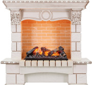 Каминокомплект Pierre Luxe - Слоновая кость / Шампань (Высота 1035мм) с очагом Cassette 600 NH