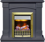 Каминокомплект Boston - Серый графит (Высота 925см) с очагом Danville Antique Brass FB2