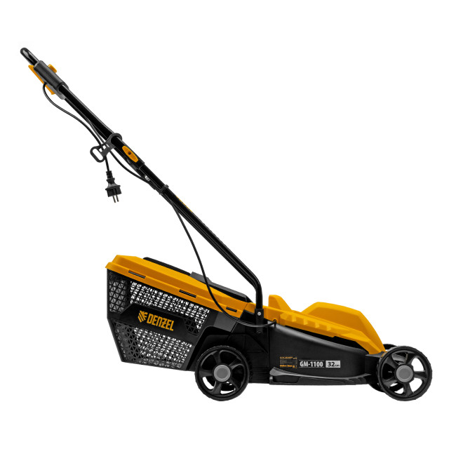 Газонокосилка электрическая GM-1100, 1100 Вт, шир. 32 см, 3 уров., травосб. 30 л Denzel в Ижевске Газонокосилка электрическая GM-1100, 1100 Вт, шир. 32 см, 3 уров., травосб. 30 л Denzel в Ижевске