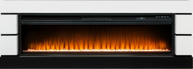 Каминокомплект Modern 60 SFT (Разборный) - Белый с черным с очагом Vision 60 LED в Ижевске