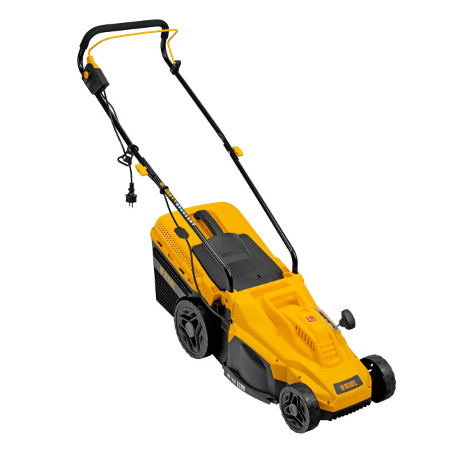 Газонокосилка электрическая GM-1300, 1300 Вт, шир. 32 см, 5 уров., травосб. 35 л Denzel в Ижевске Газонокосилка электрическая GM-1300, 1300 Вт, шир. 32 см, 5 уров., травосб. 35 л Denzel в Ижевске