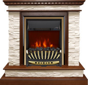 Каминокомплект Calgary - Дуб / Сланец бежевый с очагом Aspen Gold Каминокомплект Calgary - Дуб / Сланец бежевый с очагом Aspen Gold