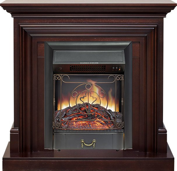 Каминокомплект Bradford - Темный дуб с очагом Majestic FX Black в Ижевске