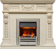 Каминокомплект Corsica - Слоновая кость с патиной (Ширина 1100) с очагом Chesford Каминокомплект Corsica - Слоновая кость с патиной (Ширина 1100) с очагом Chesford