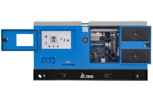 Дизельный генератор ТСС АД-24С-Т400-1РКМ11 в шумозащитном кожухе в Ижевске