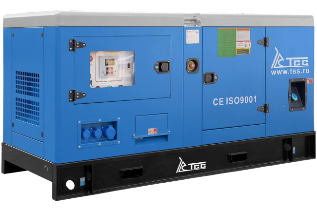 Дизельный генератор ТСС АД-24С-Т400-1РКМ11 в шумозащитном кожухе в Ижевске