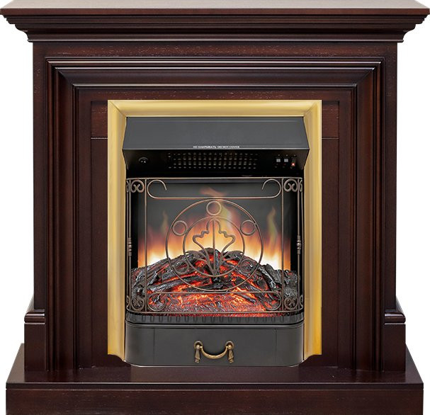Каминокомплект Bradford - Темный дуб с очагом Majestic FX Brass в Ижевске