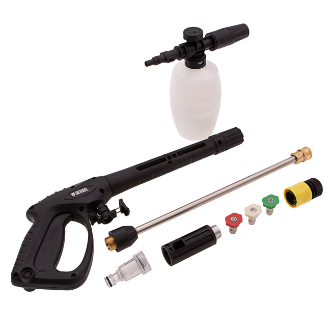 Моечная машина высокого давления R-180i, 2400 Вт, 180 бар, 7.5 л/мин, асинхронный двигатель Denzel в Ижевске Моечная машина высокого давления R-180i, 2400 Вт, 180 бар, 7.5 л/мин, асинхронный двигатель Denzel в Ижевске