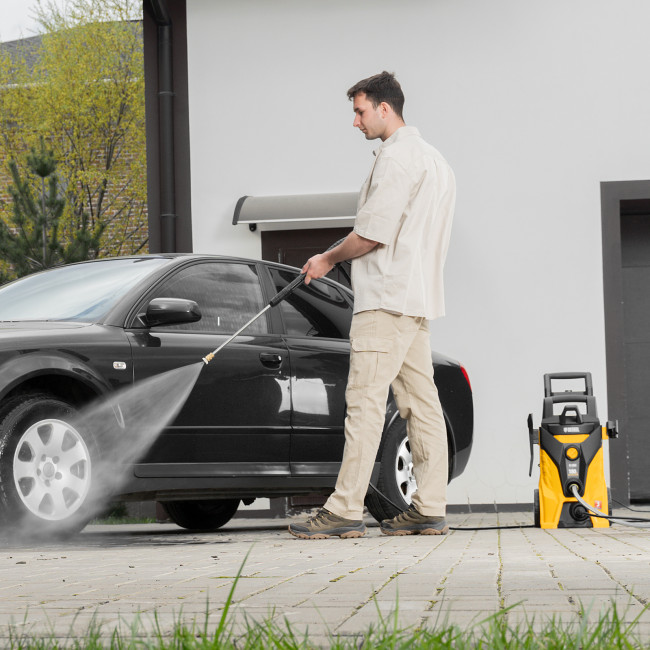 Моечная машина высокого давления R-180i, 2400 Вт, 180 бар, 7.5 л/мин, асинхронный двигатель Denzel в Ижевске Моечная машина высокого давления R-180i, 2400 Вт, 180 бар, 7.5 л/мин, асинхронный двигатель Denzel в Ижевске