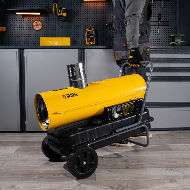 Дизельная тепловая пушка NHG-20i, 20 кВт, 600 м3/ч, непрямой нагрев, цифровой термостат Denzel в Ижевске Дизельная тепловая пушка NHG-20i, 20 кВт, 600 м3/ч, непрямой нагрев, цифровой термостат Denzel в Ижевске