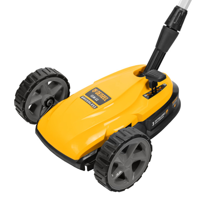 Портативная аккумуляторная газонокосилка CLM-22, Li-ion, 20В, 220 мм // Denzel в Ижевске Портативная аккумуляторная газонокосилка CLM-22, Li-ion, 20В, 220 мм // Denzel в Ижевске