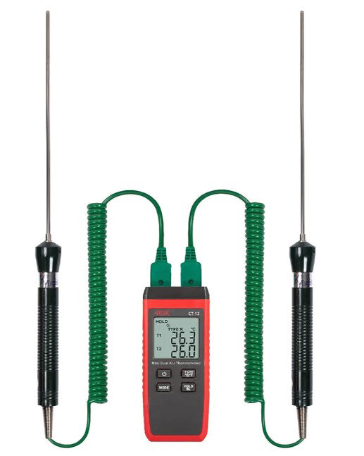 Термометр RGK CT-12 с 2-мя погружными зондами температуры TR-10W в Ижевске