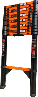 Лестница телескопическая 6,3 м ТАЛМЕТ/TALMET TM-1063С (углеродистая сталь)