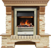 Каминокомплект Pierre Luxe - Дуб / Сланец с очагом Cavendish Каминокомплект Pierre Luxe - Дуб / Сланец с очагом Cavendish