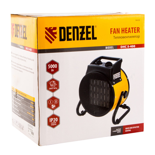 Тепловая пушка, керамический нагреватель (тепловентилятор) DHC 5-400, 230 В, 0.04/3/5 кВт Denzel в Ижевске Тепловая пушка, керамический нагреватель (тепловентилятор) DHC 5-400, 230 В, 0.04/3/5 кВт Denzel в Ижевске