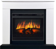 Каминокомплект Bergen 23 CRM (Разборный) - Белый с черным с очагом Vision 23 EF LED 3D FX