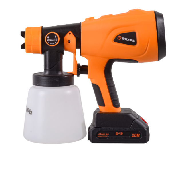 Краскопульт аккумуляторный АКП-20Li Вихрь (в комплекте 1 АКБ и ЗУ) в Ижевске Краскопульт аккумуляторный АКП-20Li Вихрь (в комплекте 1 АКБ и ЗУ) в Ижевске