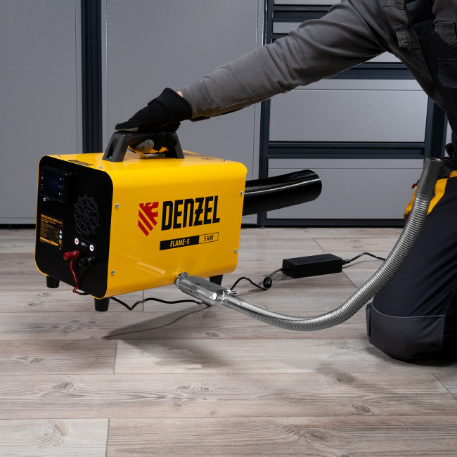 Дизельная тепловая портативная пушка Flame-5, 5кВт, 300м3/ч, непр.наг., циф. терм. Denzel в Ижевске Дизельная тепловая портативная пушка Flame-5, 5кВт, 300м3/ч, непр.наг., циф. терм. Denzel в Ижевске
